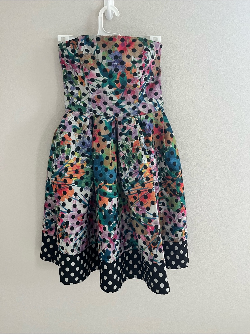 Corey Lynn Calter/Anthropologie “Lavendal”Strapless Polka Dot Party Dress size 0